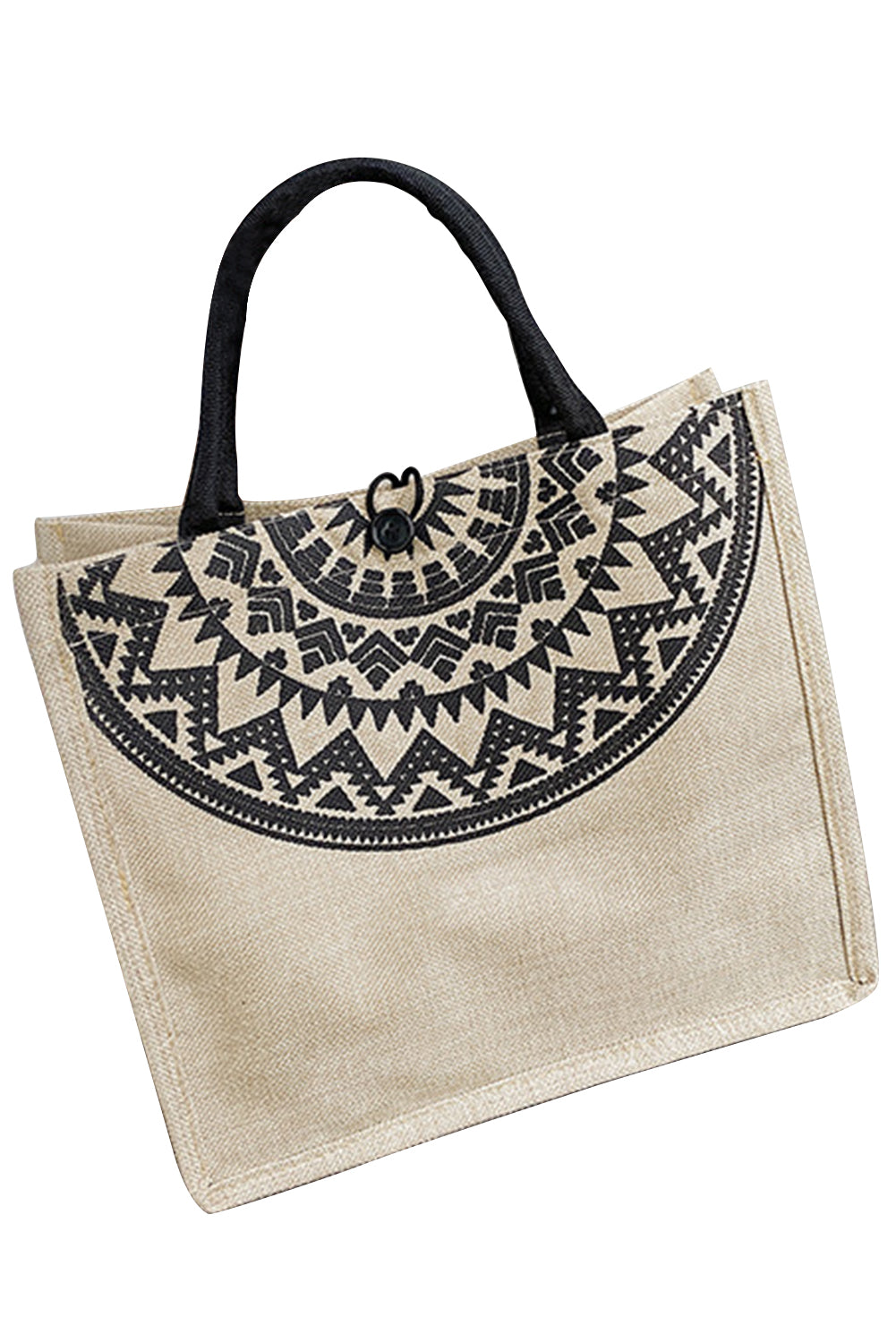 Khaki Classic Jute Hessian Reusable Eco Friendly Tote Bag