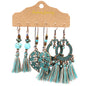 Fashion Retro Tassel Earrings 3 Sets