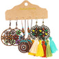 Fashion Retro Tassel Earrings 3 Sets