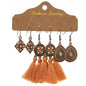 Fashion Retro Tassel Earrings 3 Sets