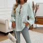 Women's Casual Loose Striped Lace-up Shirt