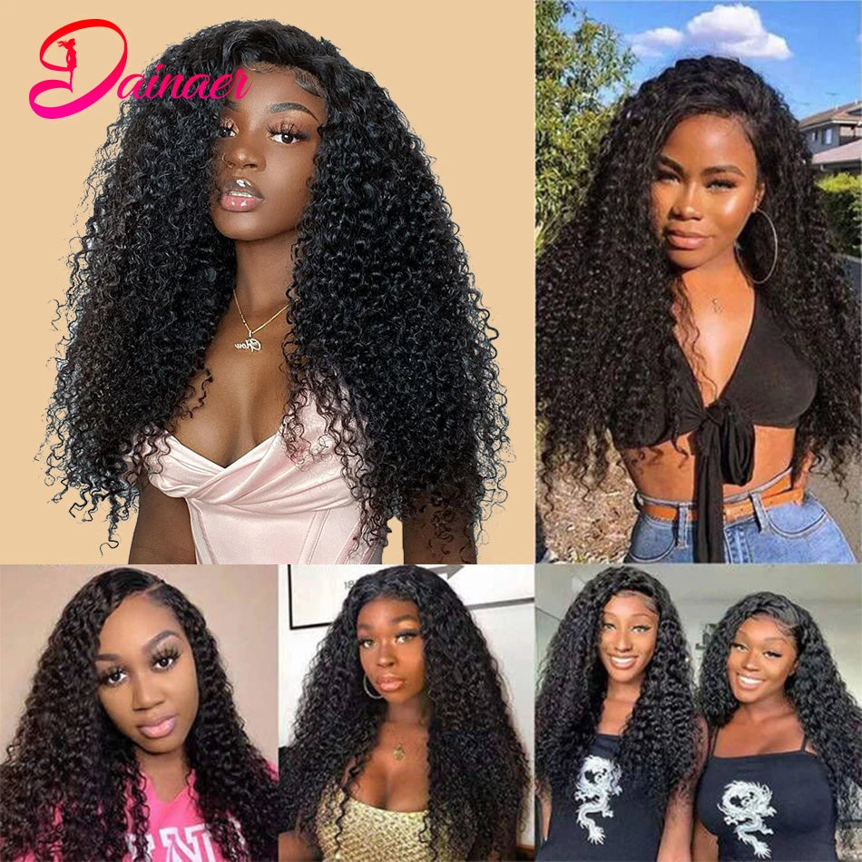 Indian Afro Kinky Curly Bundles 1/3Pcs Human Hair Bundles Natural Color 12-26 Inch Virgin Hair Extension 4C Afro Kinky Bundles