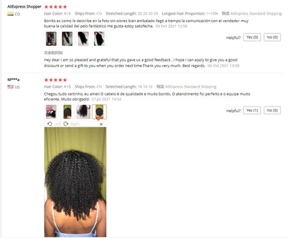 Indian Afro Kinky Curly Bundles 1/3Pcs Human Hair Bundles Natural Color 12-26 Inch Virgin Hair Extension 4C Afro Kinky Bundles