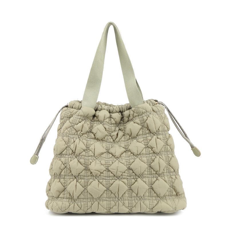 Tote Bag Large Capacity Shoulder Soft Bag Drawstring