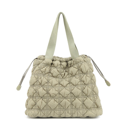 Tote Bag Large Capacity Shoulder Soft Bag Drawstring