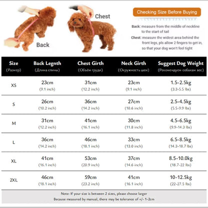 Dog Pajamas Small Dog Clothes with Fully-Closed Stomach Windproof Warm Velvet Pet Undershirts Adjustable Puppy Striped Jumpsuit