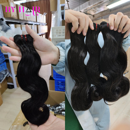 15A Super Double Drawn Virgin Body Wave Bundles Raw Human Hair Bundles Vietnamese Hair Thick Human Unprocessed Hair Extensions