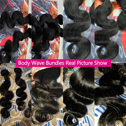 Queenlike 24 24 24 Inch Body Wave Bundles Human Hair 12A Top Quality Raw Hair Bundles 30Inch Brazilian Weave Human Hair Bundles
