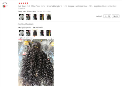 Indian Afro Kinky Curly Bundles 1/3Pcs Human Hair Bundles Natural Color 12-26 Inch Virgin Hair Extension 4C Afro Kinky Bundles