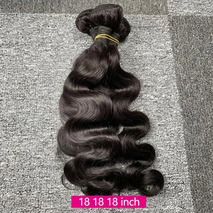 Queenlike 24 24 24 Inch Body Wave Bundles Human Hair 12A Top Quality Raw Hair Bundles 30Inch Brazilian Weave Human Hair Bundles