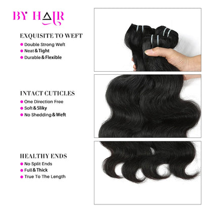 15A Super Double Drawn Virgin Body Wave Bundles Raw Human Hair Bundles Vietnamese Hair Thick Human Unprocessed Hair Extensions
