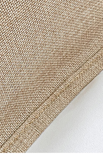 Khaki Classic Jute Hessian Reusable Eco Friendly Tote Bag