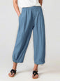 Loose Harem Pants High Waist Cotton Linen Cropped Pants Wide Leg Women's Pants